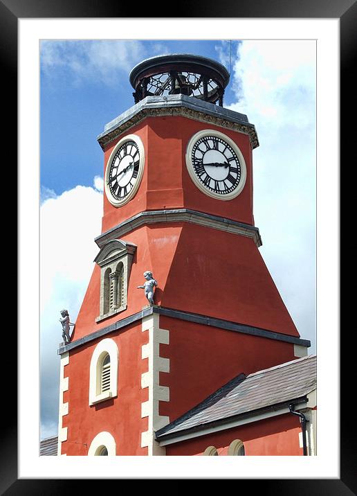 The Clock Tower Pembroke 2 Framed Mounted Print by Steve Purnell