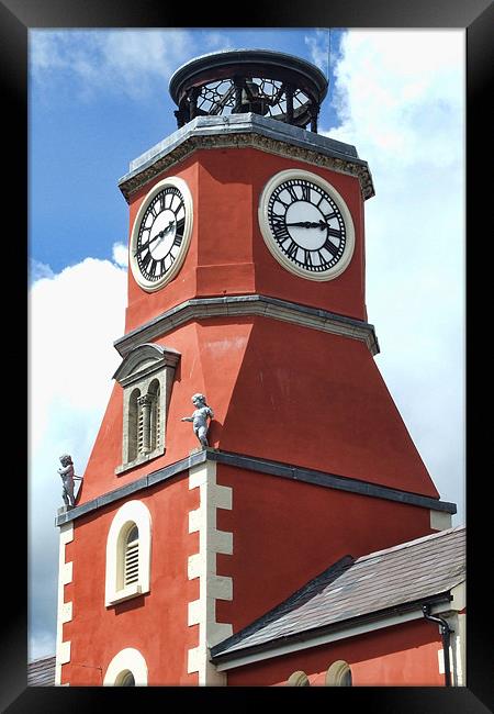 The Clock Tower Pembroke 2 Framed Print by Steve Purnell