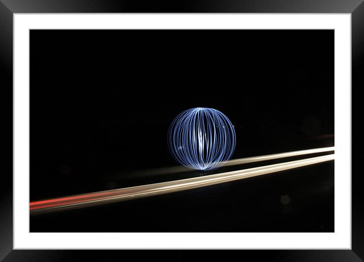 Light ball Framed Mounted Print by Gavin Wilson