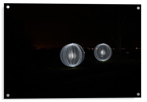 dancing globes Acrylic by Gavin Wilson