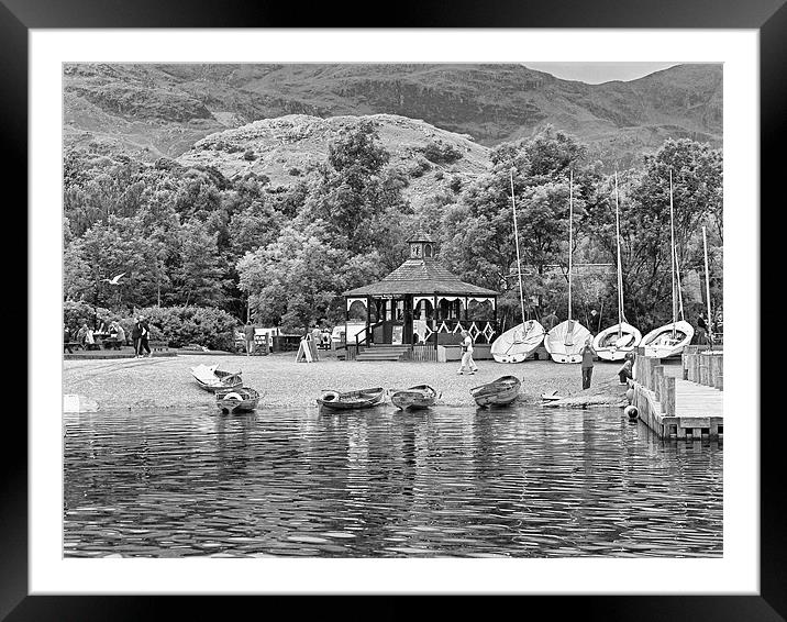 Boat Hire - B&W Framed Mounted Print by Tom Gomez