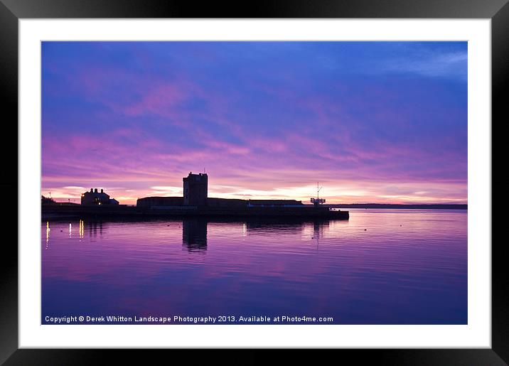 Brought Ferry Castle Framed Mounted Print by Derek Whitton
