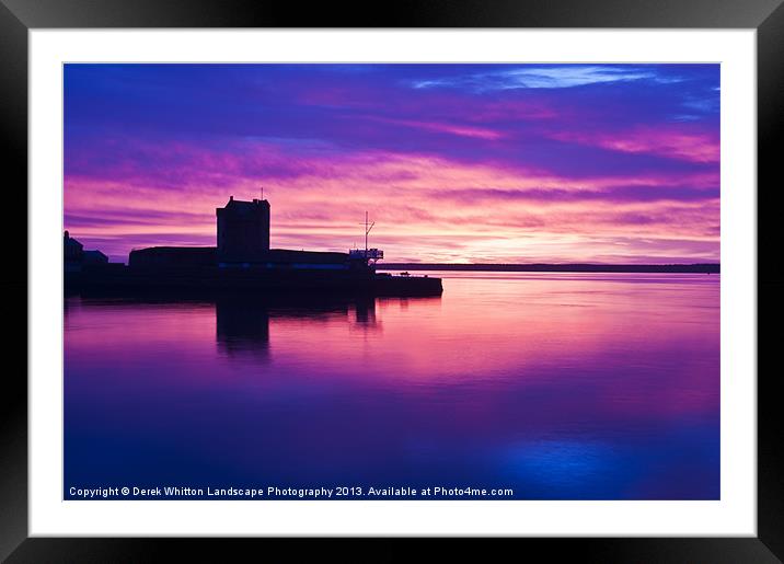 Brought Ferry Castle 4 Framed Mounted Print by Derek Whitton