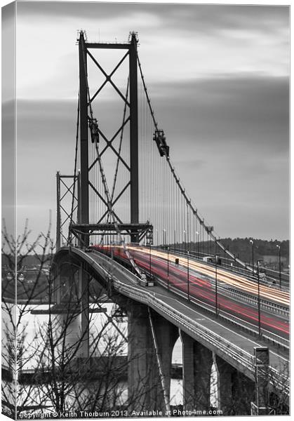 Forth Road Bridge Canvas Print by Keith Thorburn EFIAP/b