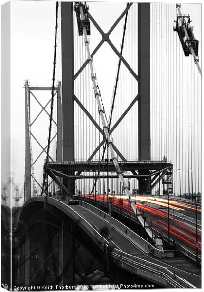 Forth Road Bridge Canvas Print by Keith Thorburn EFIAP/b
