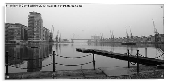 London, Royal Victoria Docks Acrylic by David Wilkins
