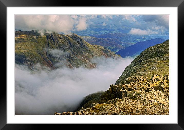 Above The Clouds Framed Mounted Print by Jamie Green