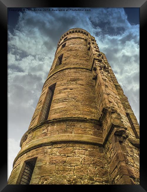Eglinton Castle Towering Framed Print by Chris Archer