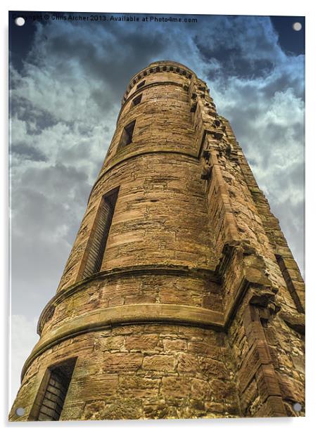 Eglinton Castle Towering Acrylic by Chris Archer