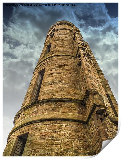 Eglinton Castle Towering Print by Chris Archer