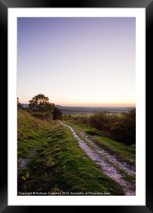 Path to the Beacon Framed Mounted Print by Graham Custance