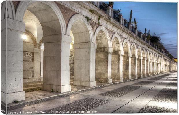 Aranjuez Arches Canvas Print by James Mc Quarrie