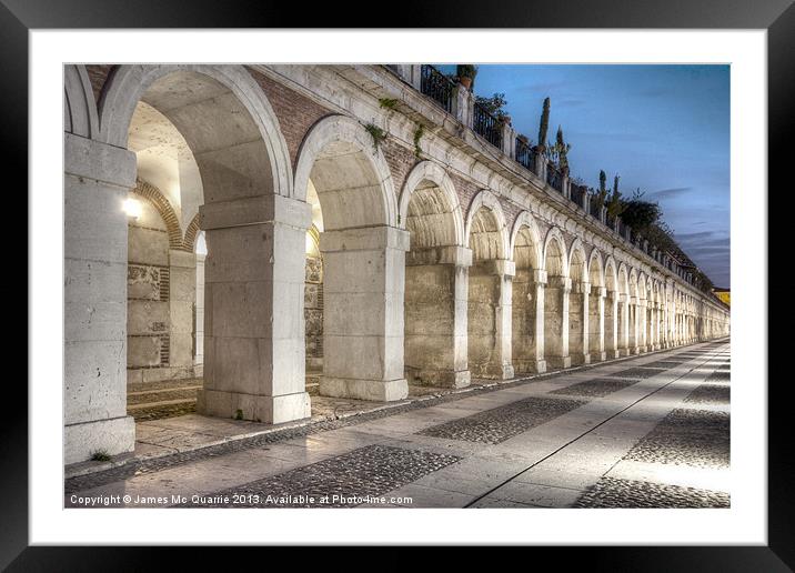 Aranjuez Arches Framed Mounted Print by James Mc Quarrie