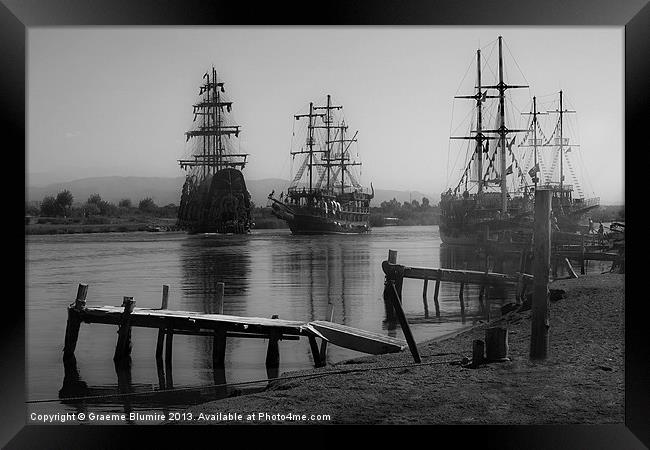 Pirates in port (2) Framed Print by Graeme B