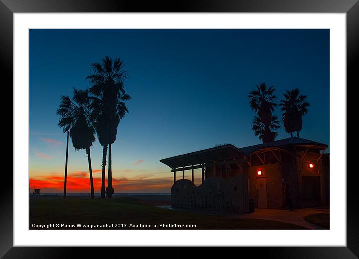 Sunset at Venice Framed Mounted Print by Panas Wiwatpanachat