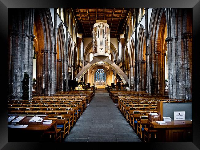 Llandaff Cathedral, Cardiff, Wales, UK Framed Print by Mark Llewellyn