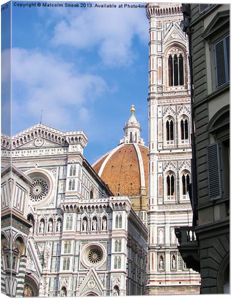 Close up on Florence Canvas Print by Malcolm Snook