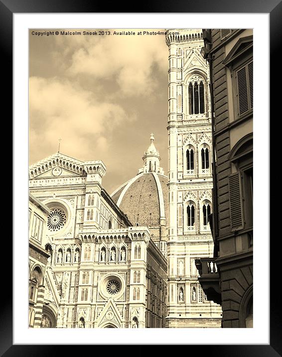 Architecture of Florence Framed Mounted Print by Malcolm Snook