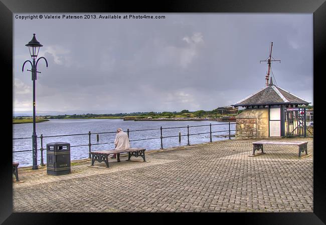 A Rest Between The Showers Framed Print by Valerie Paterson