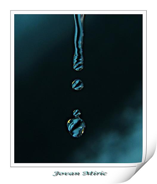 Water drop  Print by Jovan Miric