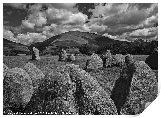 Castlerigg Stone Circle Print by Graham Moore