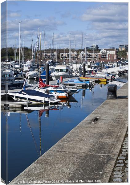 Masts Canvas Print by George Davidson