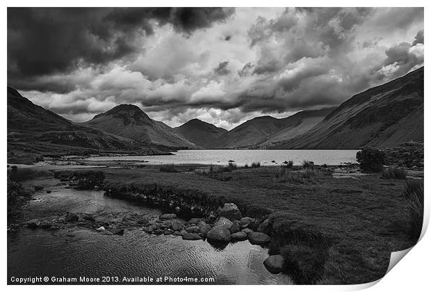 Wast Water Print by Graham Moore