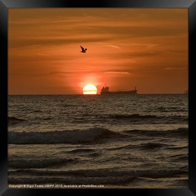 Broad Haven Sunset Framed Print by Creative Photography Wales
