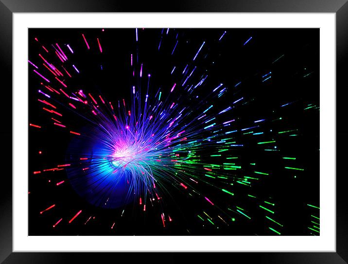 Colour Explosion Framed Mounted Print by nick woodrow