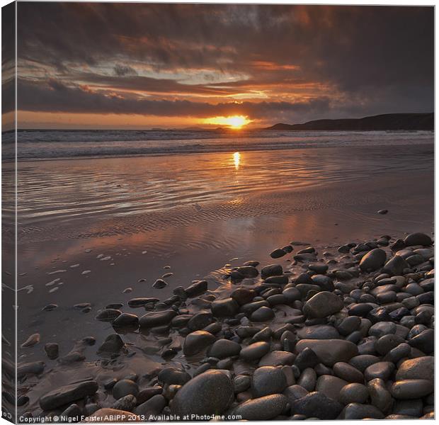 Pebbles Canvas Print by Creative Photography Wales