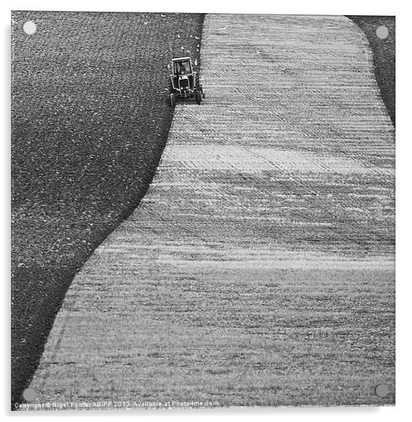 Ploughing Acrylic by Creative Photography Wales