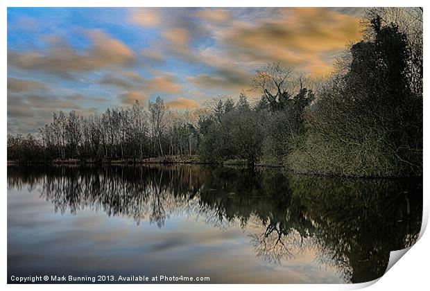 Thompson Water 6 Print by Mark Bunning