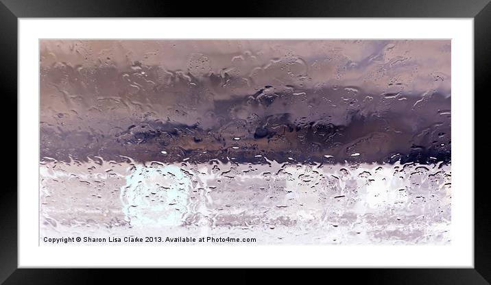 Rainy days Framed Mounted Print by Sharon Lisa Clarke