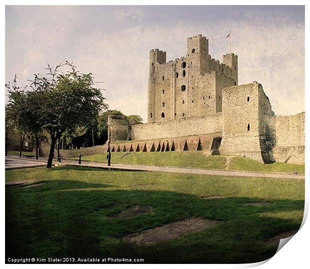 Rochester Castle Print by Kim Slater