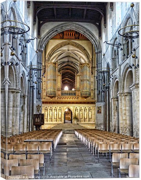 Rochester Cathedral Canvas Print by Kim Slater