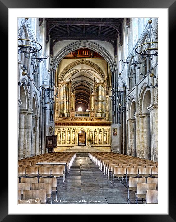 Rochester Cathedral Framed Mounted Print by Kim Slater