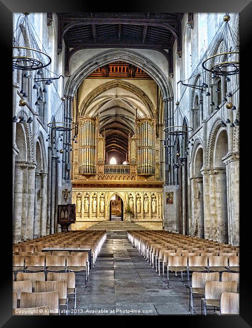 Rochester Cathedral Framed Print by Kim Slater