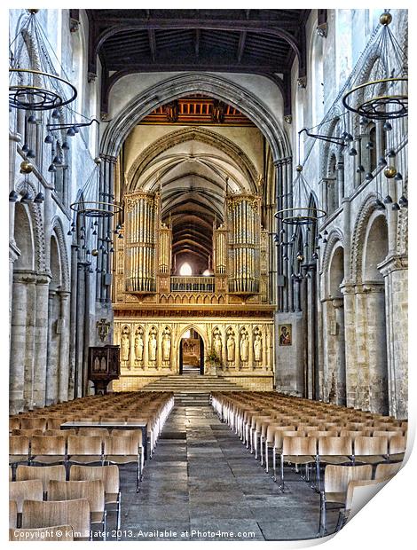 Rochester Cathedral Print by Kim Slater