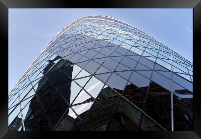 The Gherkin London Framed Print by David Pyatt