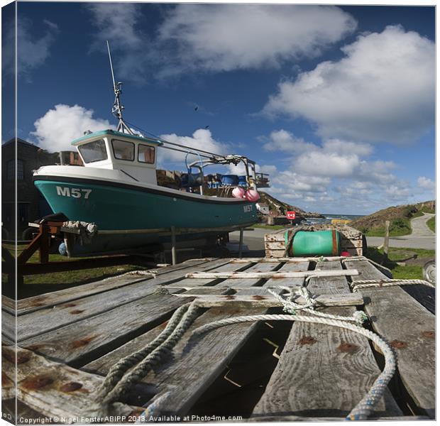 Porthgain Harbour Canvas Print by Creative Photography Wales