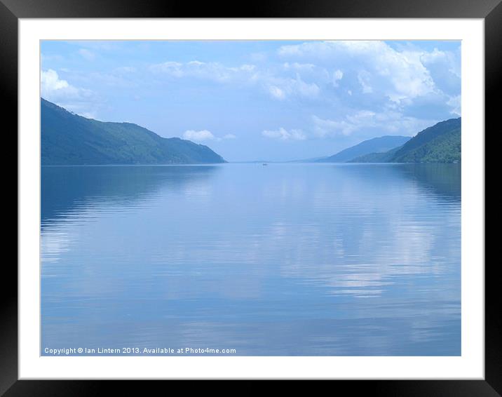 Blue Tranquility Framed Mounted Print by Ian Lintern