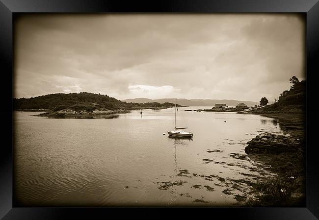 Tarbert Bay, Scotland, UK Framed Print by Mark Llewellyn