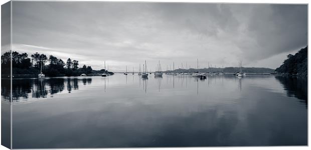 Crinan Harbour, Scotland, UK Canvas Print by Mark Llewellyn