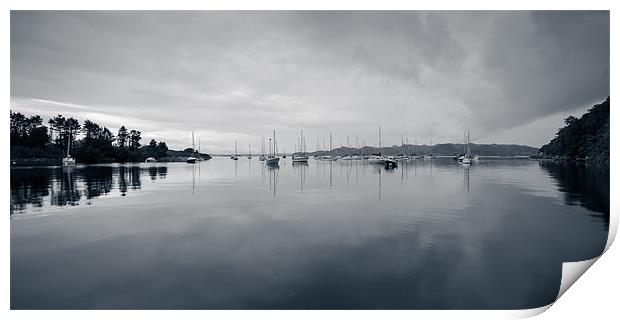 Crinan Harbour, Scotland, UK Print by Mark Llewellyn