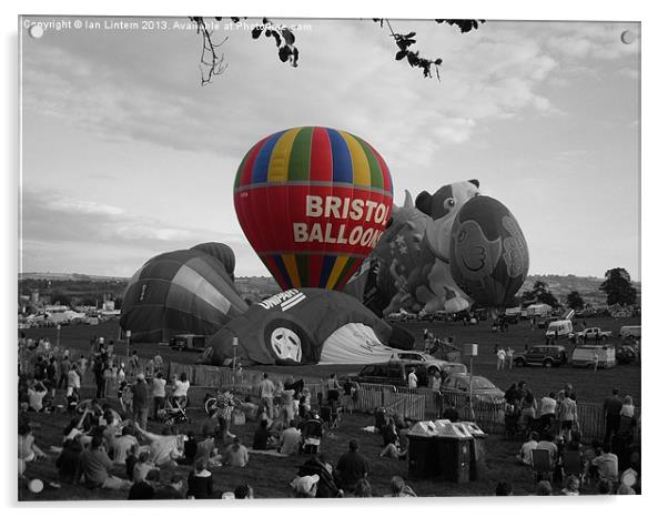 Balloon Fiesta Acrylic by Ian Lintern