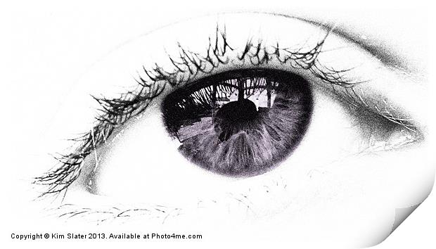 Lilac Eye Print by Kim Slater