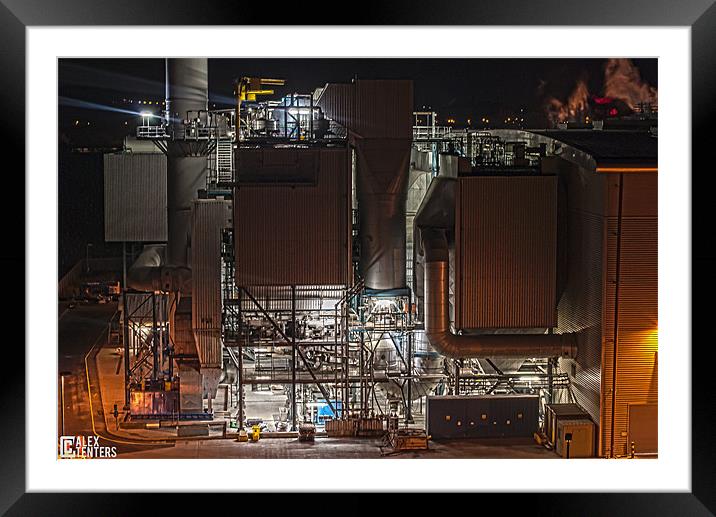 Maidstone incinerator. Framed Mounted Print by Alex Tenters