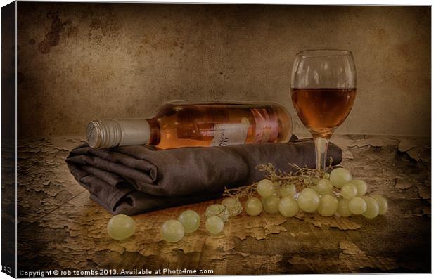 A GOOD WINE 2 Canvas Print by Rob Toombs