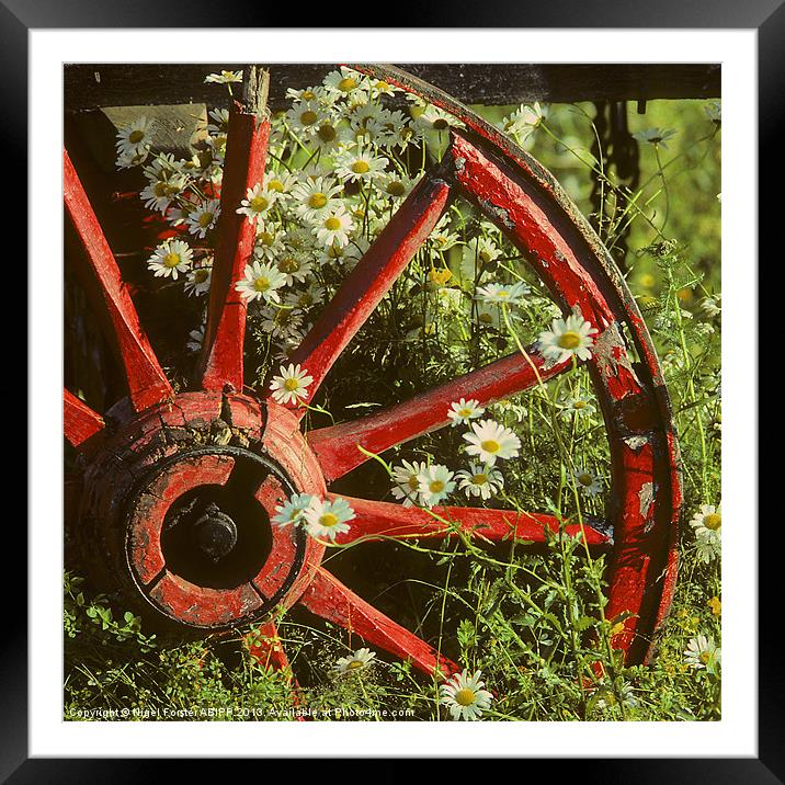 Old cartwheel Framed Mounted Print by Creative Photography Wales