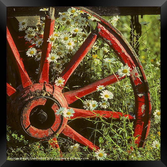 Old cartwheel Framed Print by Creative Photography Wales